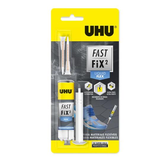 ADHESIU UHU FAST FIX2 LIQUID FLEXMATERIALS FLEXIBLES