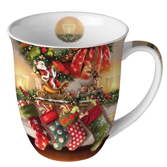 MUG PORCELLANA 400ml SERIE HANGING STOCKINGS